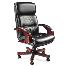 Cadeira executiva preta do escritório do alto back do couro executivo (FOHB-37-1 #)